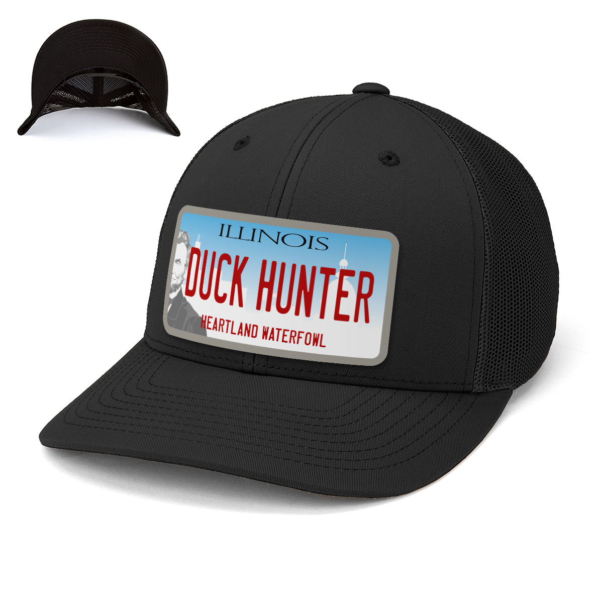 Illinois Duck Hunter License plate hat