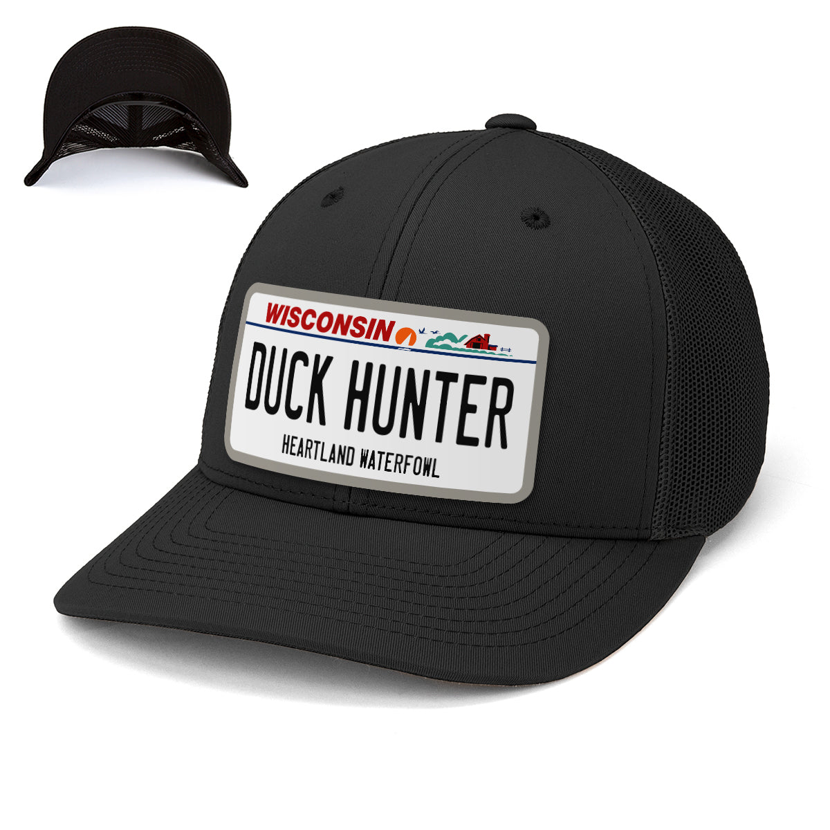 Wisconsin Duck Hunter License plate hat