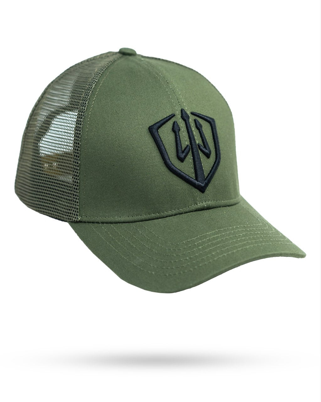 Olive Trident Trucker