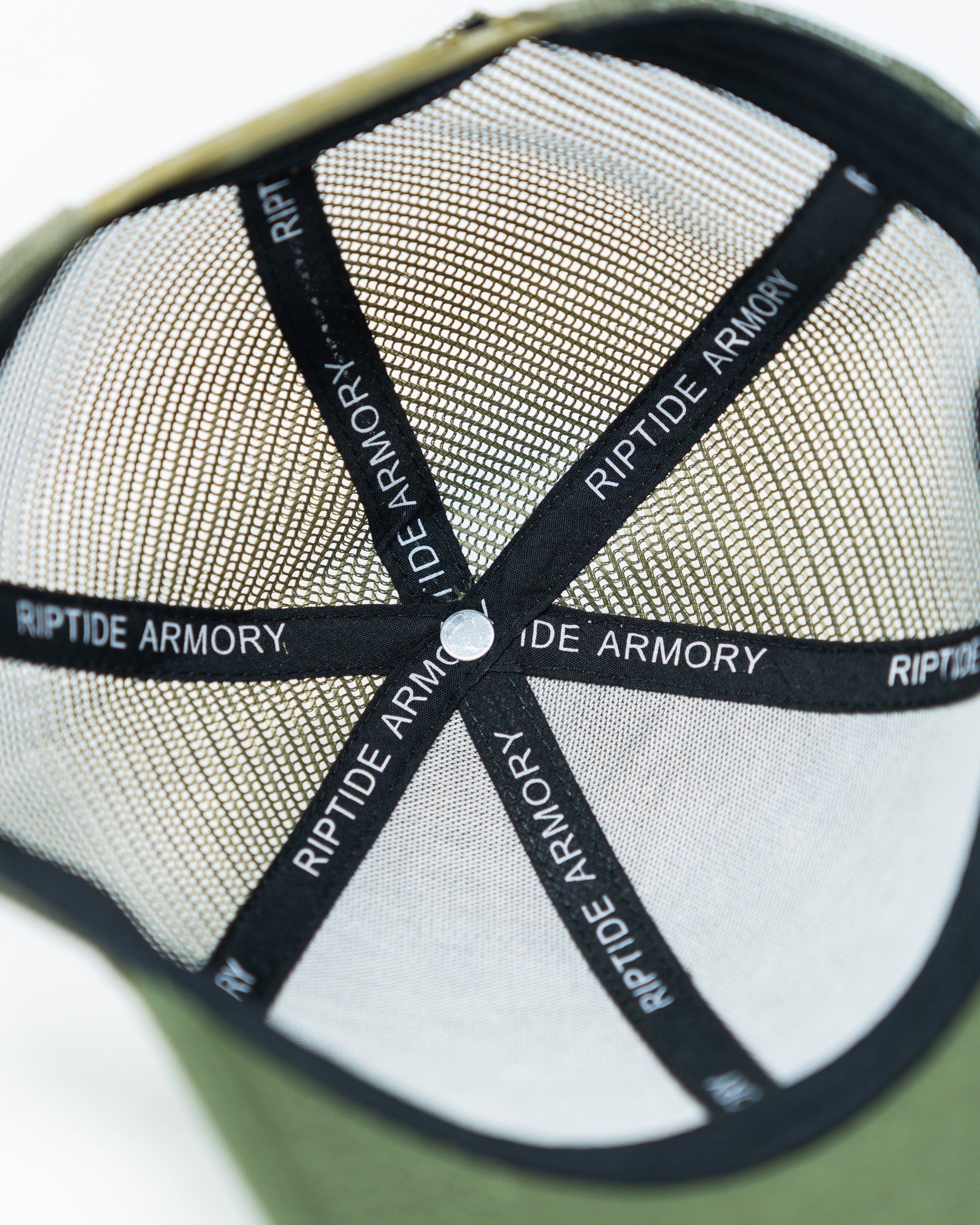 Olive Trident Trucker